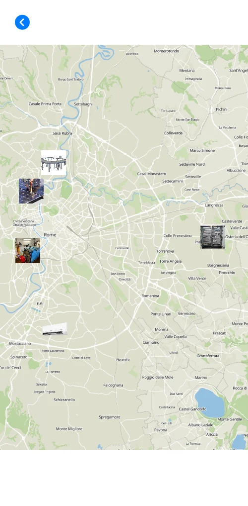 Mappa con i lavori